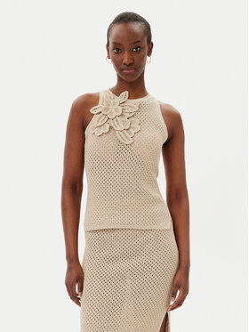 Marella Marella Top Arak1 2513361112 Béžová Slim Fit
