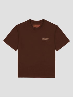 2005 2005 T-Shirt basic Brązowy Oversize