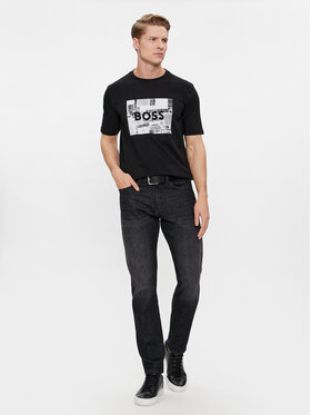 Boss T-shirt Teeheavyboss 50510009 Crna Regular Fit