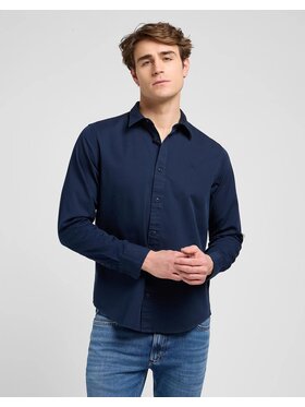 Lee Lee Koszula PATCH SHIRT 112370547 Granatowy Regular Fit