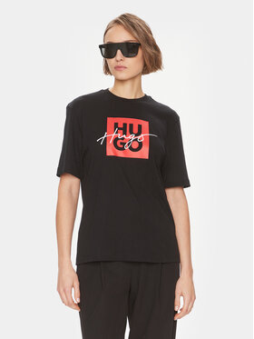 HUGO Hugo Тишърт Dashire_3 50485373 Черен Regular Fit