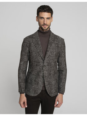 Borgio Borgio Marynarka avella_br Brązowy Slim Fit