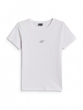 4F 4F T-Shirt NOS Biały Slim Fit