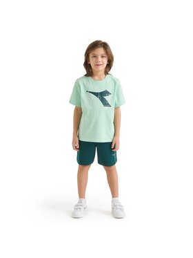 Diadora Diadora Komplet dresowy JB. SET ESSENTIAL SPORTS SS Zielony Active Fit