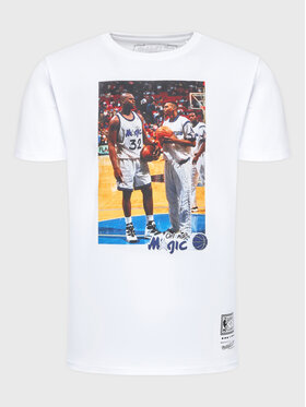 Mitchell & Ness Mitchell & Ness T-Shirt BMTRINTL1058 Biały Regular Fit