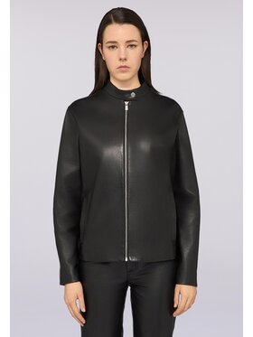 Trussardi Trussardi Kurtka skórzana R358A000712N033 Czarny Regular Fit