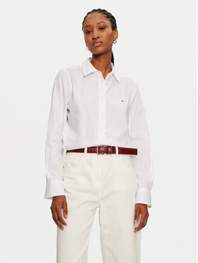 Tommy Hilfiger Tommy Hilfiger Marškiniai WW0WW44084 Balta Regular Fit