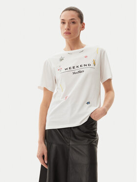 Weekend Max Mara Weekend Max Mara T-shirt 2515971042650 Bianco Regular Fit