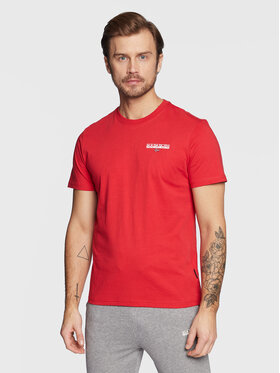 Napapijri Napapijri T-Shirt S-Ice NP0A4GWI Červená Regular Fit