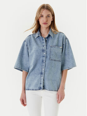 Mustang Mustang camicia di jeans Ella 1016568 Blu Oversize
