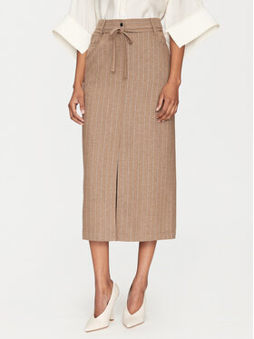 DAY BIRGER ÉT MIKKELSEN DAY BIRGER ÉT MIKKELSEN Spódnica midi DAY65243411 Brązowy Regular Fit