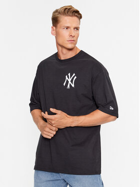 New Era New Era T-Shirt MLB Essentials Lc Neyyan 60416723 Czarny Loose Fit