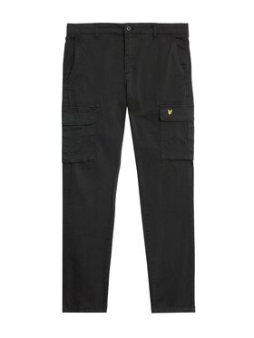 Lyle & Scott Lyle & Scott Spodnie cargo PANTALONI CARGO Czarny Cargo Fit