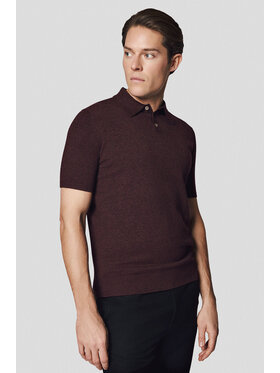 Lancerto Lancerto Polo Nils PO073125000054 Bordowy Regular Fit