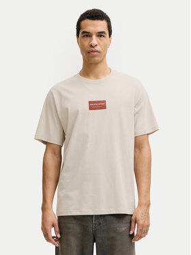 Jack & Jones Jack & Jones T-Shirt Frank 12288092 Beige Relaxed Fit
