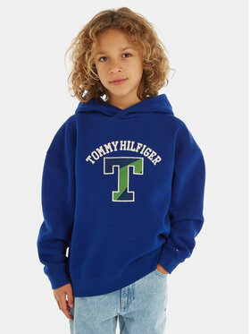 Tommy Hilfiger Tommy Hilfiger Суитшърт Versity KB0KB08293 D Син Regular Fit