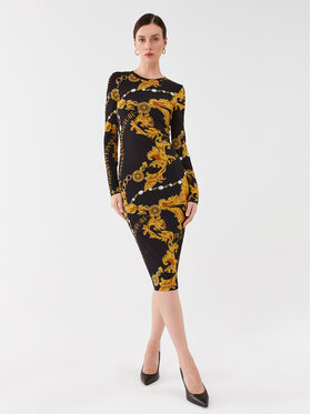 Versace Jeans Couture Versace Jeans Couture Повсякденна сукня 75HAO920 Чорний Slim Fit