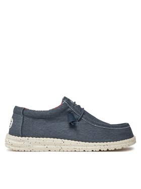 Hey Dude Hey Dude Sneakersy Hey Dude Wally Stretch Canvas Niebieski
