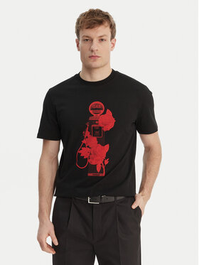 HUGO HUGO T-Shirt Dikerd 50564024 Czarny Relaxed Fit