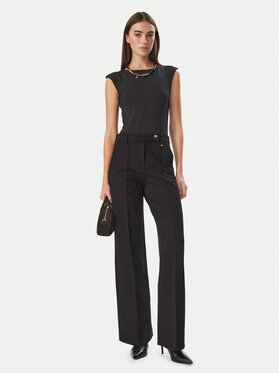 Liu Jo Liu Jo Spodnie materiałowe WF6361 J9189 Czarny Relaxed Fit