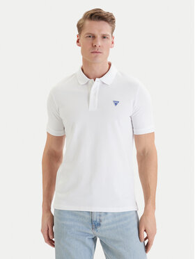 Guess Guess Polo marškinėliai F6GP03 K9WF1 Balta Slim Fit