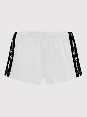 Champion Champion Спортни шорти 404357 Бял Regular Fit