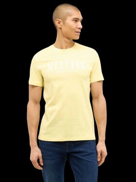 Mustang Mustang T-Shirt Style Austin Żółty Regular Fit
