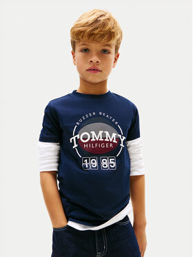 Tommy Hilfiger Tommy Hilfiger T-shirt KB0KB10277 Tamnoplava Regular Fit