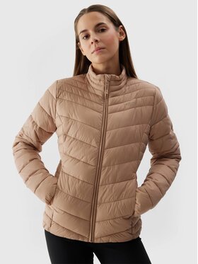4F 4F Vatovaná bunda 4FWSS24TDJAF350-83S Hnedá Regular Fit