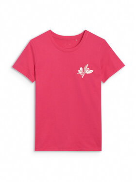 4F 4F T-Shirt SS MIDSHOP TEXTILE Różowy Regular Fit