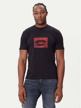 HUGO HUGO T-särk Deterni 50544496 Must Regular Fit
