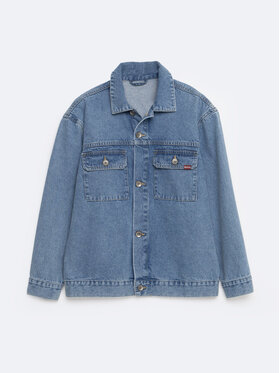 BIG STAR BIG STAR Koszula jeansowa HUGO_180_140 Niebieski Basic Fit