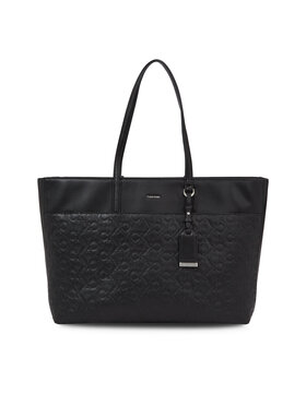 Calvin Klein Calvin Klein Kabelka Ck Must Shopper Lg - Emb Mono K60K610924 Čierna