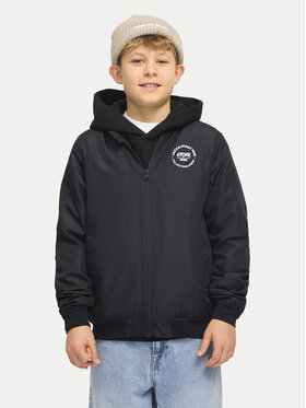 Jack&Jones Junior Jack&Jones Junior Яке бомбър Zack 12269155 Черен Regular Fit