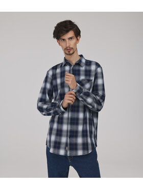 Lee Cooper Lee Cooper Koszula jeansowa SCOTT Granatowy Regular Fit