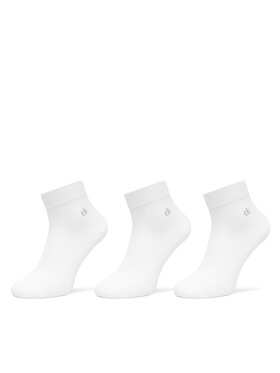 Calvin Klein Calvin Klein 3 vīriešu zemo zeķu pāru komplekts 701234209 Balts
