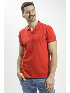 Cross Jeans Cross Jeans Polo 16012-007 Czerwony Regular Fit