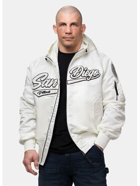 PITBULL PITBULL Kurtka przejściowa AERO Biały Regular Fit