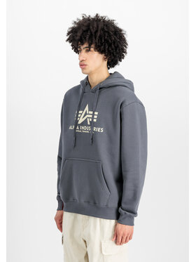 Alpha Industries Alpha Industries Bluza Basic Hoodie Szary Regular Fit