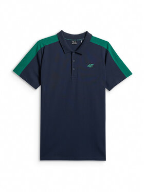 4F 4F Polo SPORTS CLUB Granatowy Regular Fit