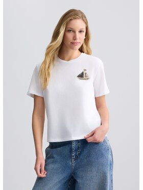 Liu Jo Liu Jo T-shirt CA5371J6308M9371 Bianco Regular Fit