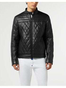 PHILIPP PLEIN PHILIPP PLEIN Vatovaná bunda 28619 Černá Regular Fit