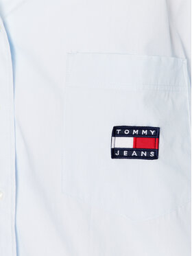 Tommy Jeans Košulja Super DW0DW15199 Svijetloplava Oversize