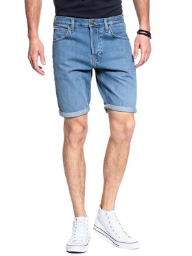 Lee Lee Szorty jeansowe 5 POCKET SHORT Niebieski Regular Fit