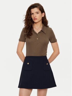 Tommy Hilfiger Tommy Hilfiger Polokošile WW0WW44446 Hnědá Slim Fit