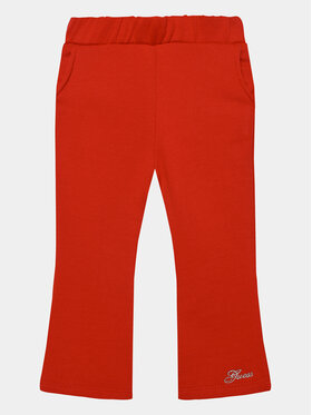 Guess Guess Pantaloni di tessuto K3BQ12 KAD74 Rosso Relaxed Fit