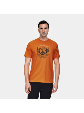 Alpinus Alpinus T-Shirt Kitreli Pomarańczowy Regular Fit