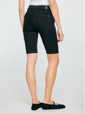 BIG STAR BIG STAR Szorty jeansowe CAROLINE Czarny Basic Fit