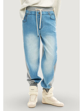 Desigual Desigual Долнище анцуг Sportti 26SWDD42 Сив Relaxed Fit