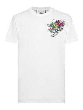 PHILIPP PLEIN PHILIPP PLEIN T-Shirt 19141 Biały Regular Fit